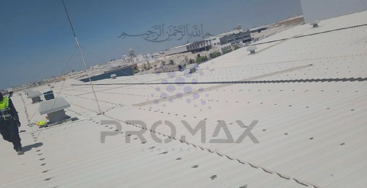 Cory Gf - metal roof waterproofing project by Promax in Dubai, UAE